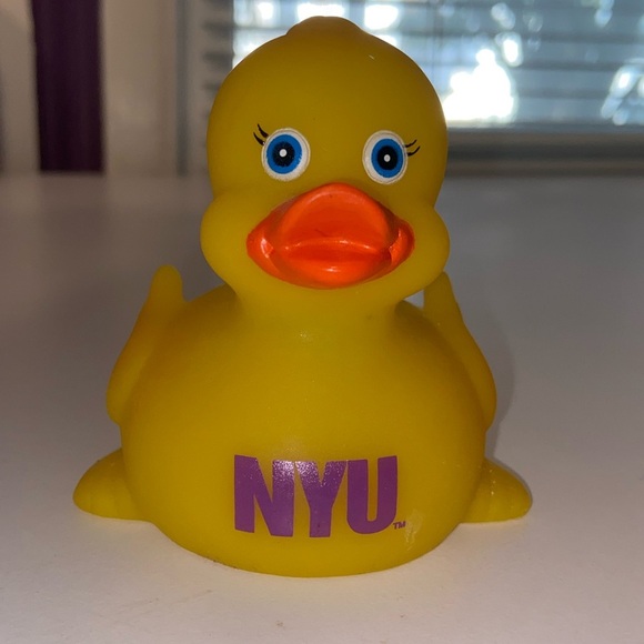 NYU Rubber Duck – Yellow with Purple Logo - Picture 1 of 6
